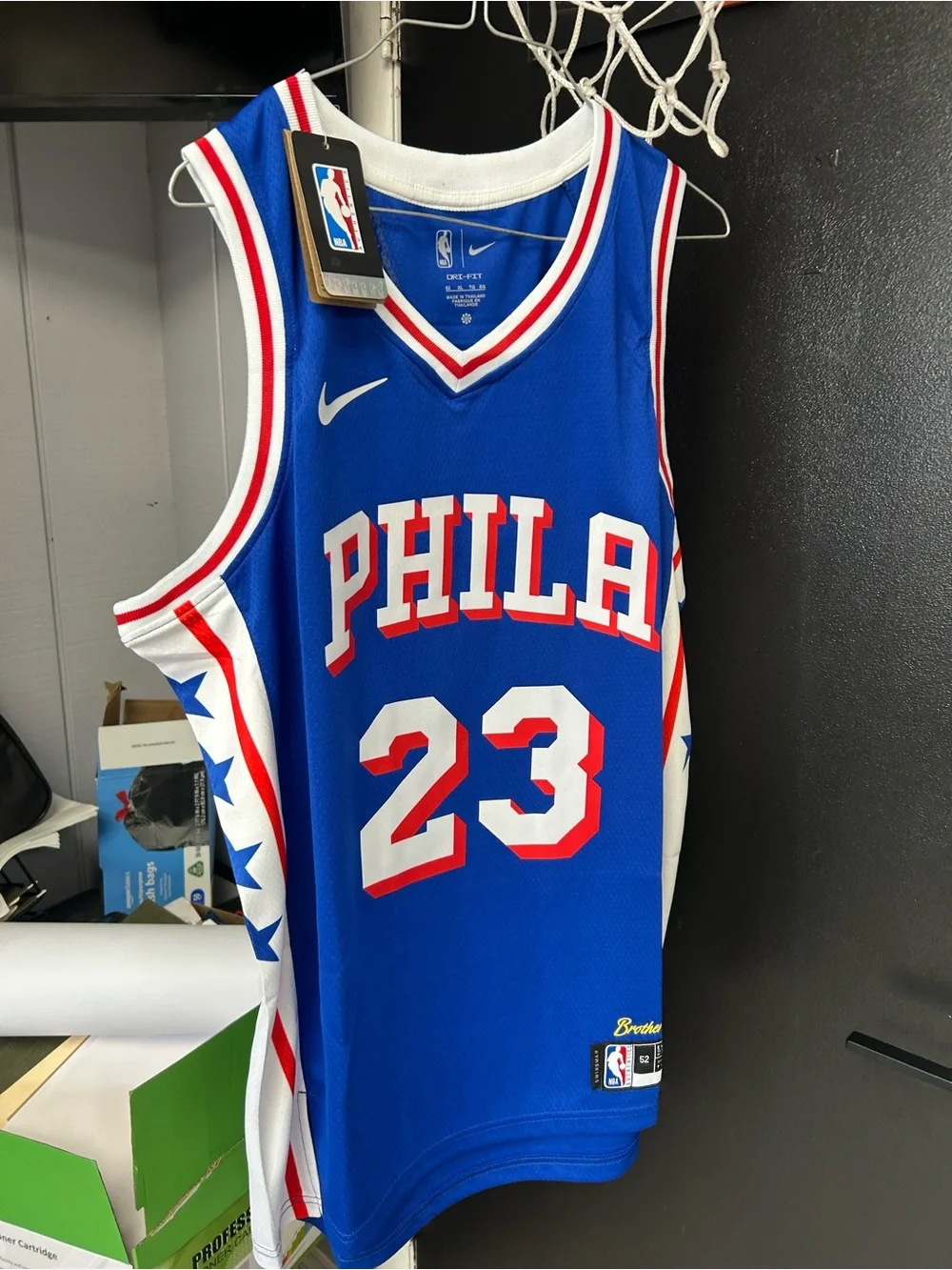 Nike Philadelphia 76ers LeBron James jersey